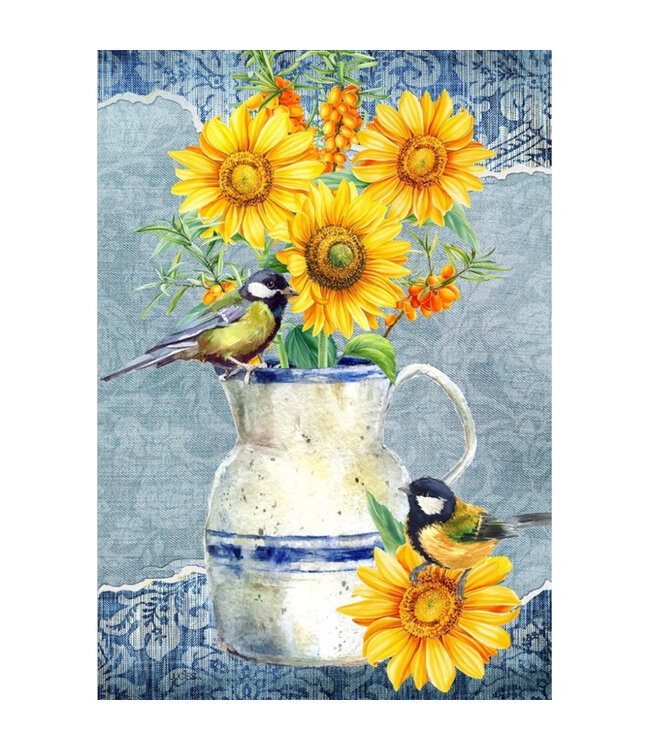 Drapeau - Bouquet de tournesols