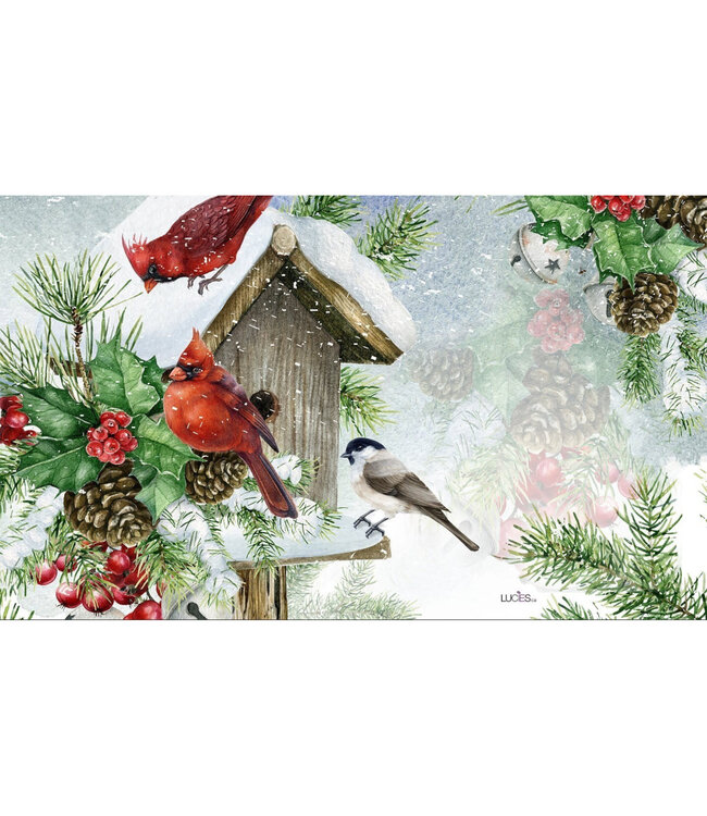 Tapis - Nichoir de bois et oiseaux