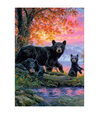 Drapeau - Famille d'ours 28 x 40 po