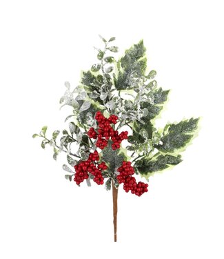 Pic de verdure brillante et baies 14 po