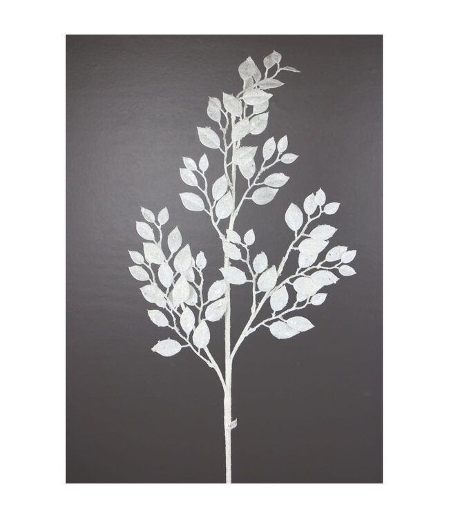 Tige de feuilles blanche 33 po
