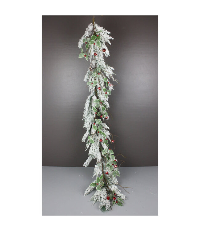 Guirlande feuillage mixte et clochettes