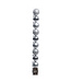 Tube de 10 boules argent mixte 2 po