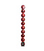 Tube de 10 boules rouges mixtes | Déco du temps des Fêtes