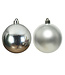 Boules plastique argent