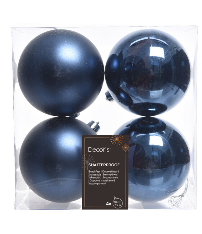 Boules plastique bleu nuit