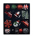 Ensemble de 25 ornements rouge et vert
