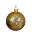 Boule de verre or et transparent (6 ass.)
