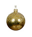 Boule de verre or et transparent (6 ass.)