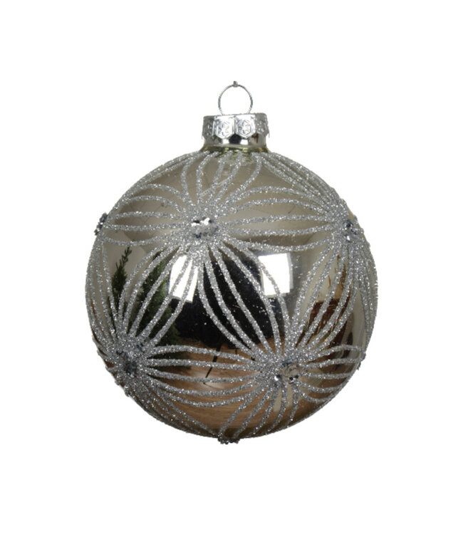 Boules de verre argentées (3 ass.)