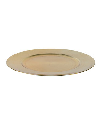 Assiette plastique or