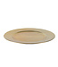Assiette plastique or