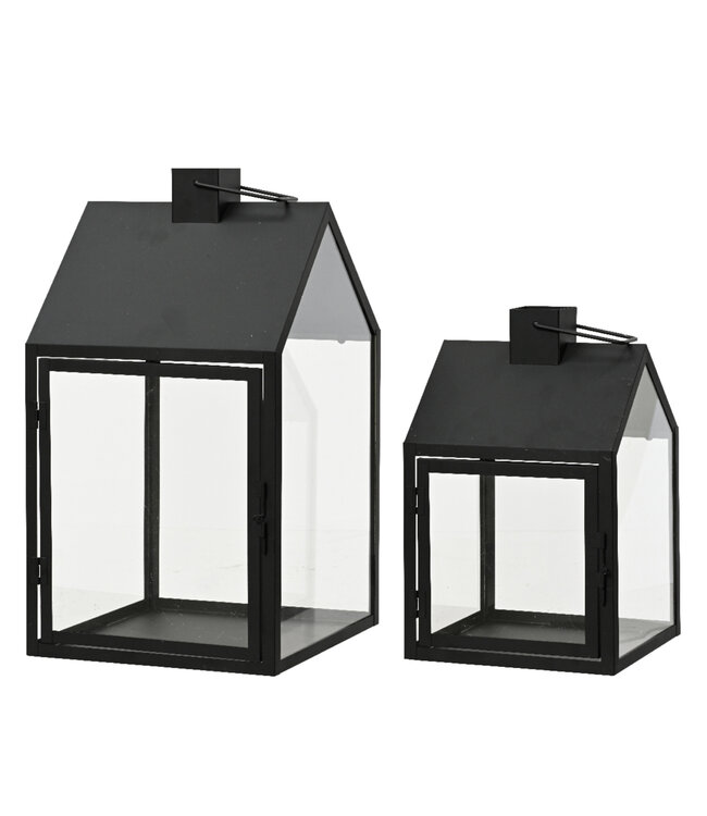 Lanterne maison noir| Décoration raffinée et ambiance chaleureuse