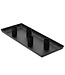 Plateau rectangulaire noir 4 portes chandelles 11,5 po
