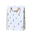 Sac cadeau sapin or