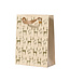 Sac cadeau sapin or
