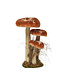 Champignons velours 10 po | Ornements décoratifs élégants pour la maison