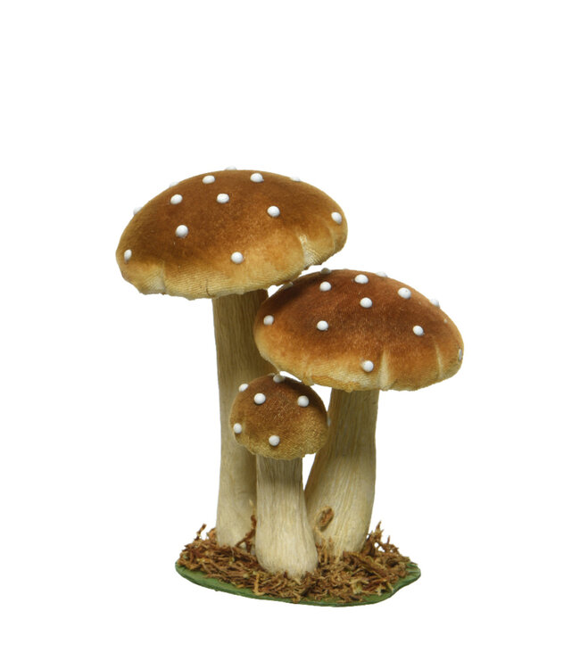 Champignons velours | Ornements décoratifs élégants pour la maison