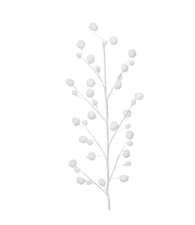 Branche boules de neige | Accessoire hivernal pour la maison