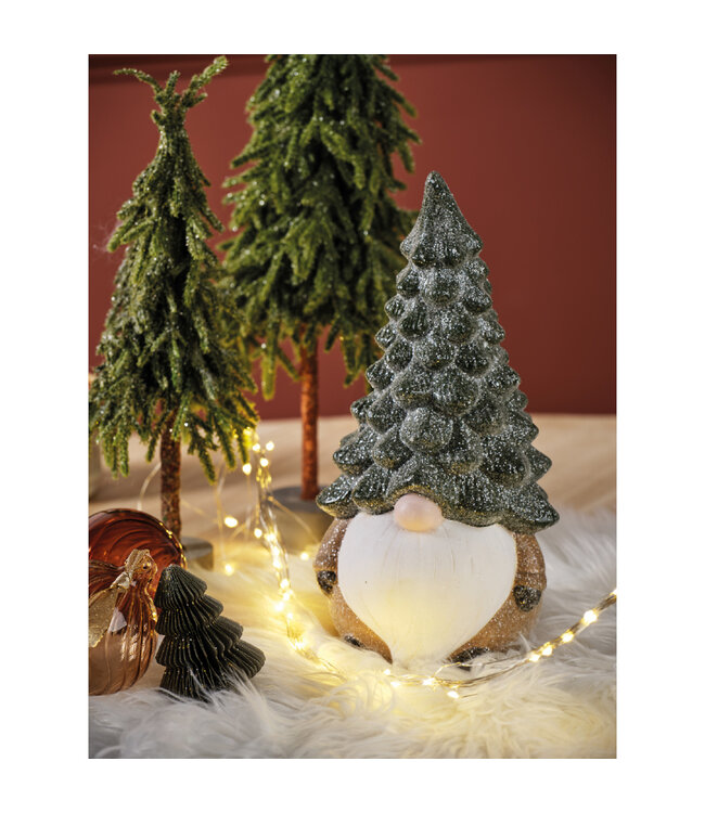 Gnome brillant, chapeau sapin 11,5 po (2 ass.)