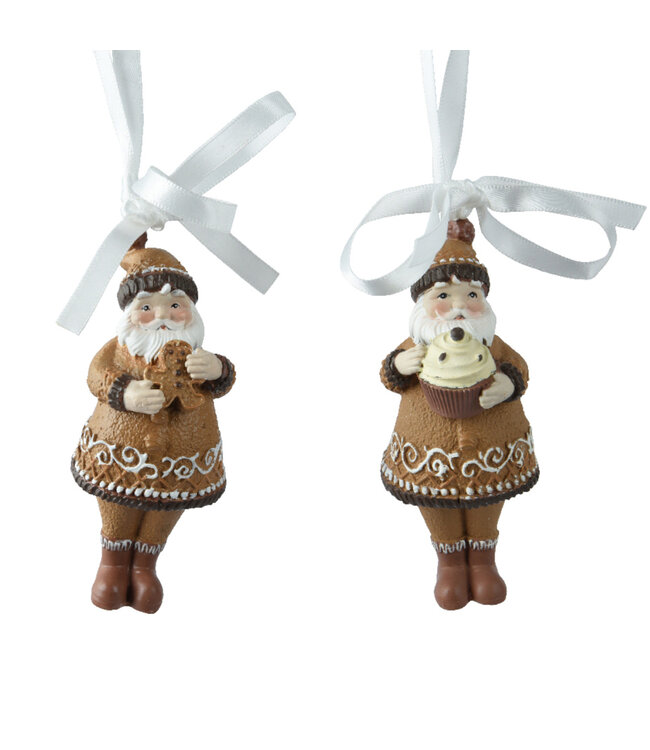 Ornement Père-Noël pain d'épices 3,5 po