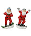 Figurine mère Noël en planche à neige 7,5 po