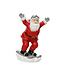 Figurine père Noël en skis 7,5 po