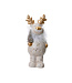 Renne debout tenant un sapin