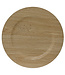 Assiette décorative effet bois naturel