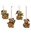 Ornement peluche ourson 2,5 po (4 ass.)