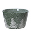 Bol vert motifs de sapins 5 po