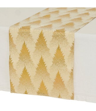 Chemin de table sapins or 4,9 pi x 12,5 po