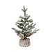 Mini sapin givré pied en jute