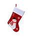 Bas de Noël rouge bonhomme de neige 15,5 po