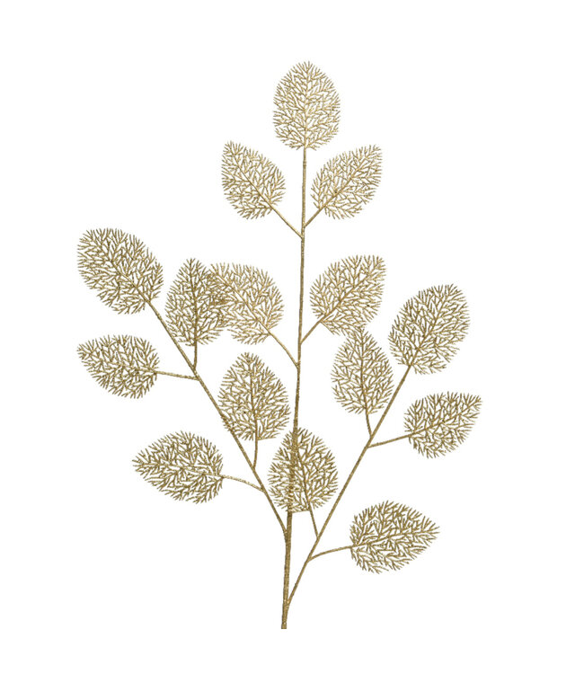 Tige de feuilles or 35 po