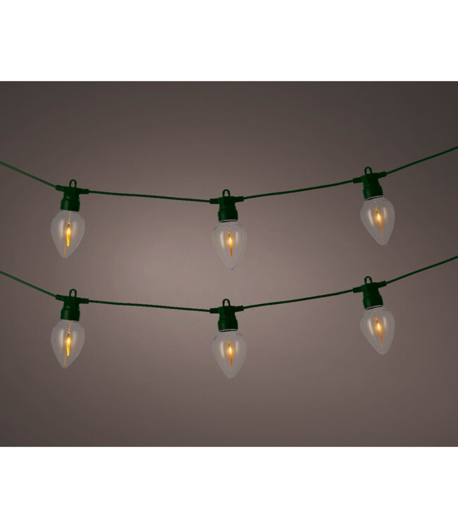 Guirlande de 8 lumières effet flamme 11,5 pi