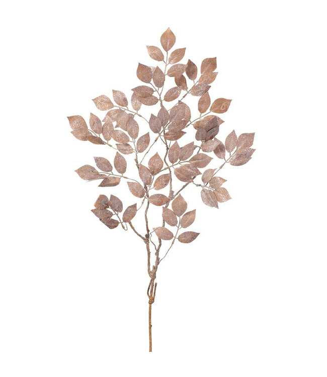 Tige de feuilles rosâtre brillante 36 po