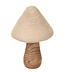 Champignon en bois crème 7,5 po