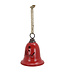 Cloche rouge de Noel 7po