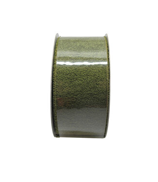 Ruban fourrure verte 2,5 po x 10 vgs