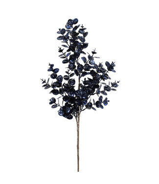 Tige feuilles métallique bleu 27 po