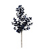 Tige feuilles métallique bleu 27 po