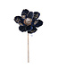 Tige de magnolia bleu et or 18 po