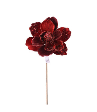 Tige de magnolia rouge 18 po