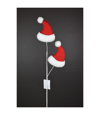 Tige de chapeaux rouge et blanc 26 po