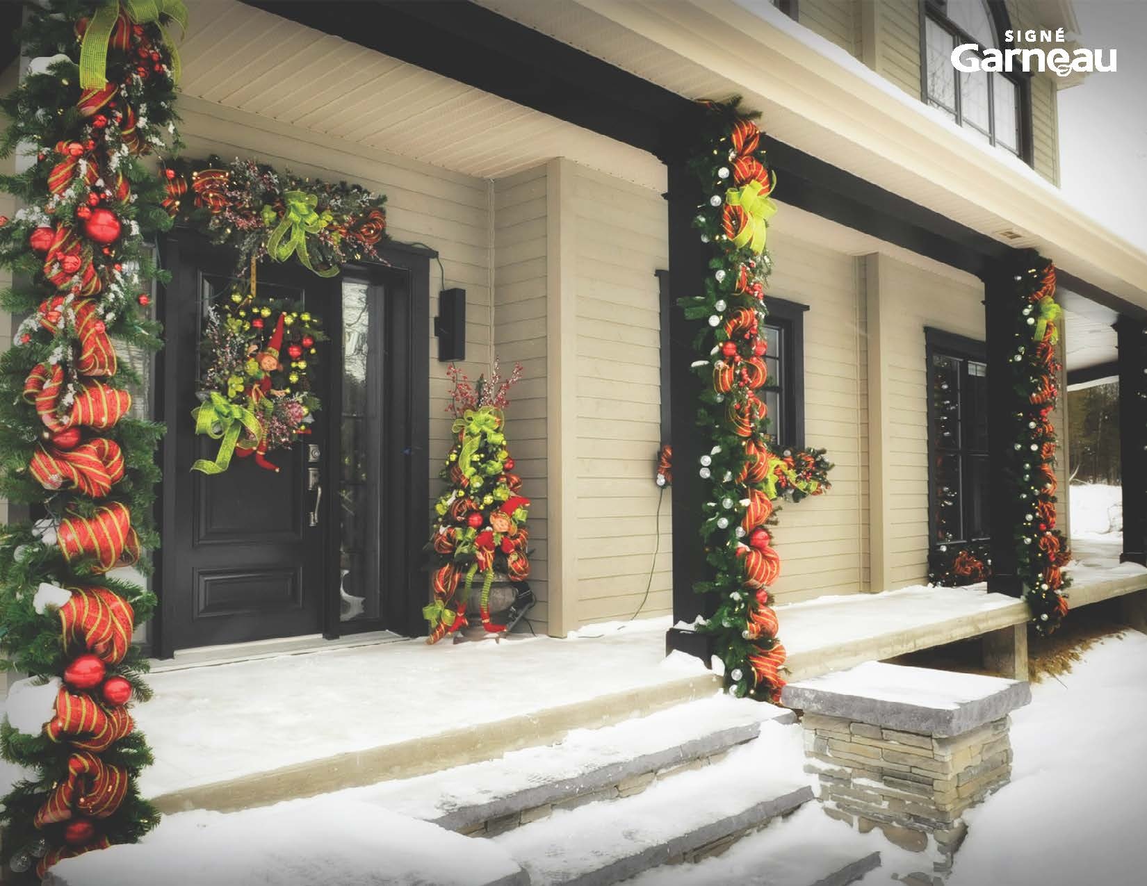 Décorations Extérieures de Noël | Guirlandes, Lumières et Sapins Festifs