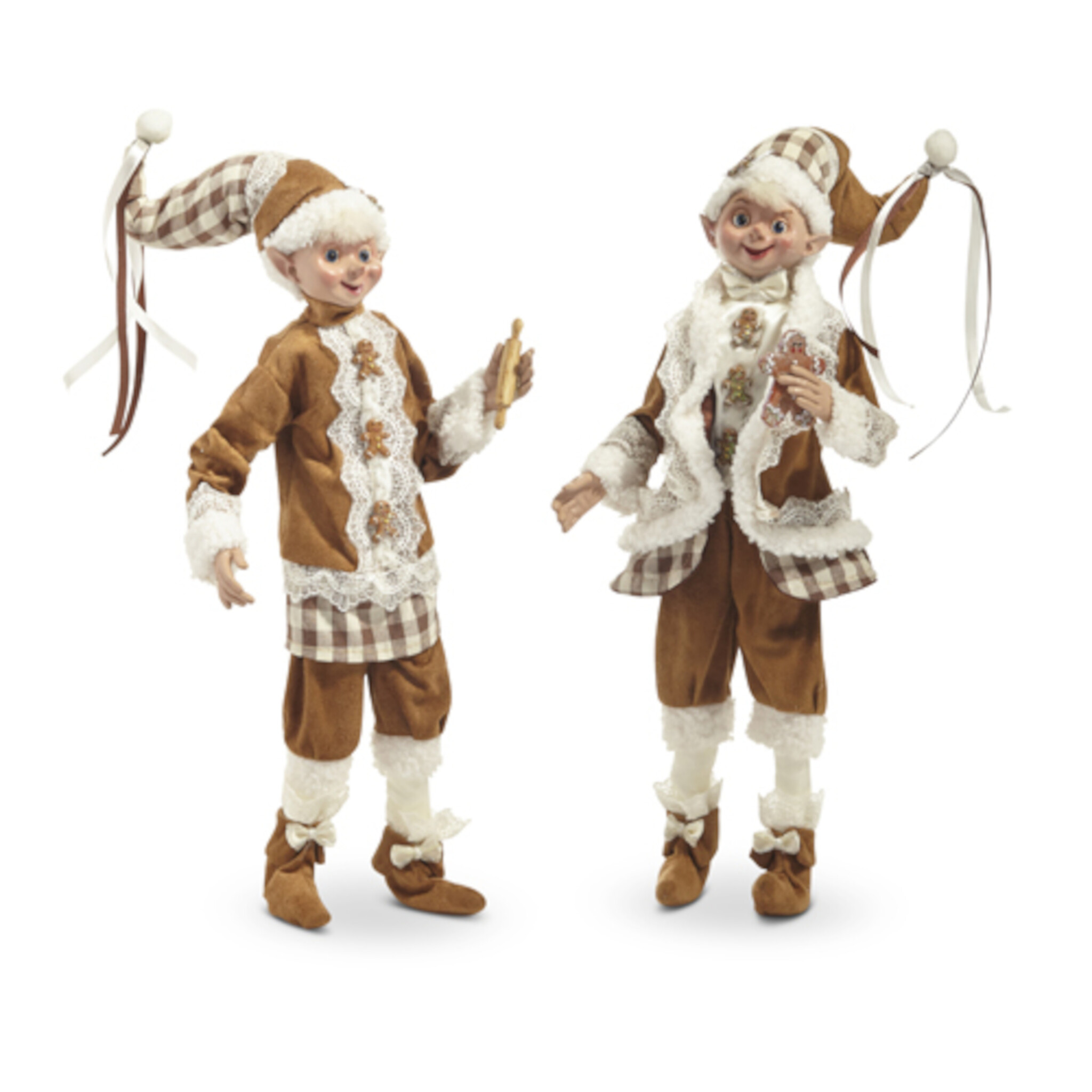 Lutins de Noël | Figurines Ludiques pour un Décor Enchanteur