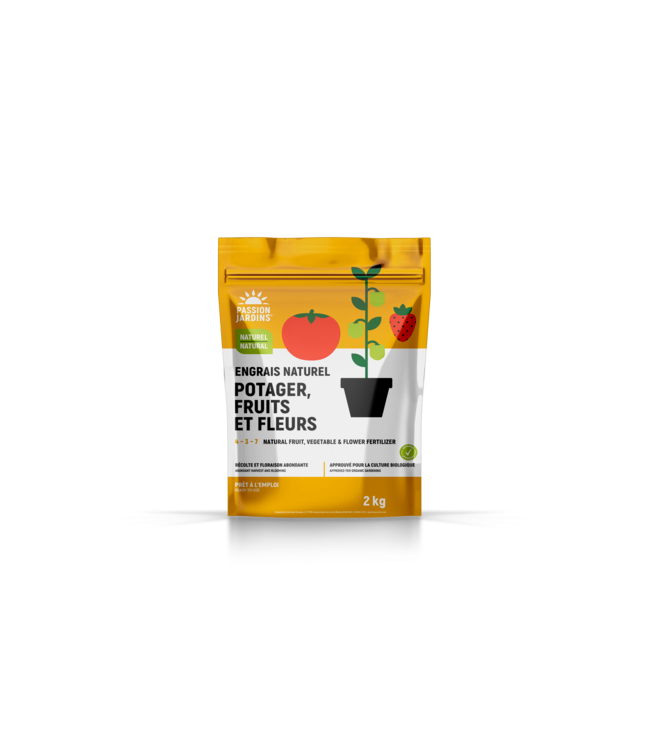 Passion Jardins Engrais naturel Potager, Fruits et Fleurs | Récoltes Abondantes & Saines
