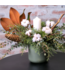 Grand centre de table - fleurs de coton