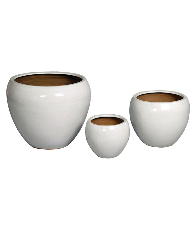 Cache-pot Grace blanc